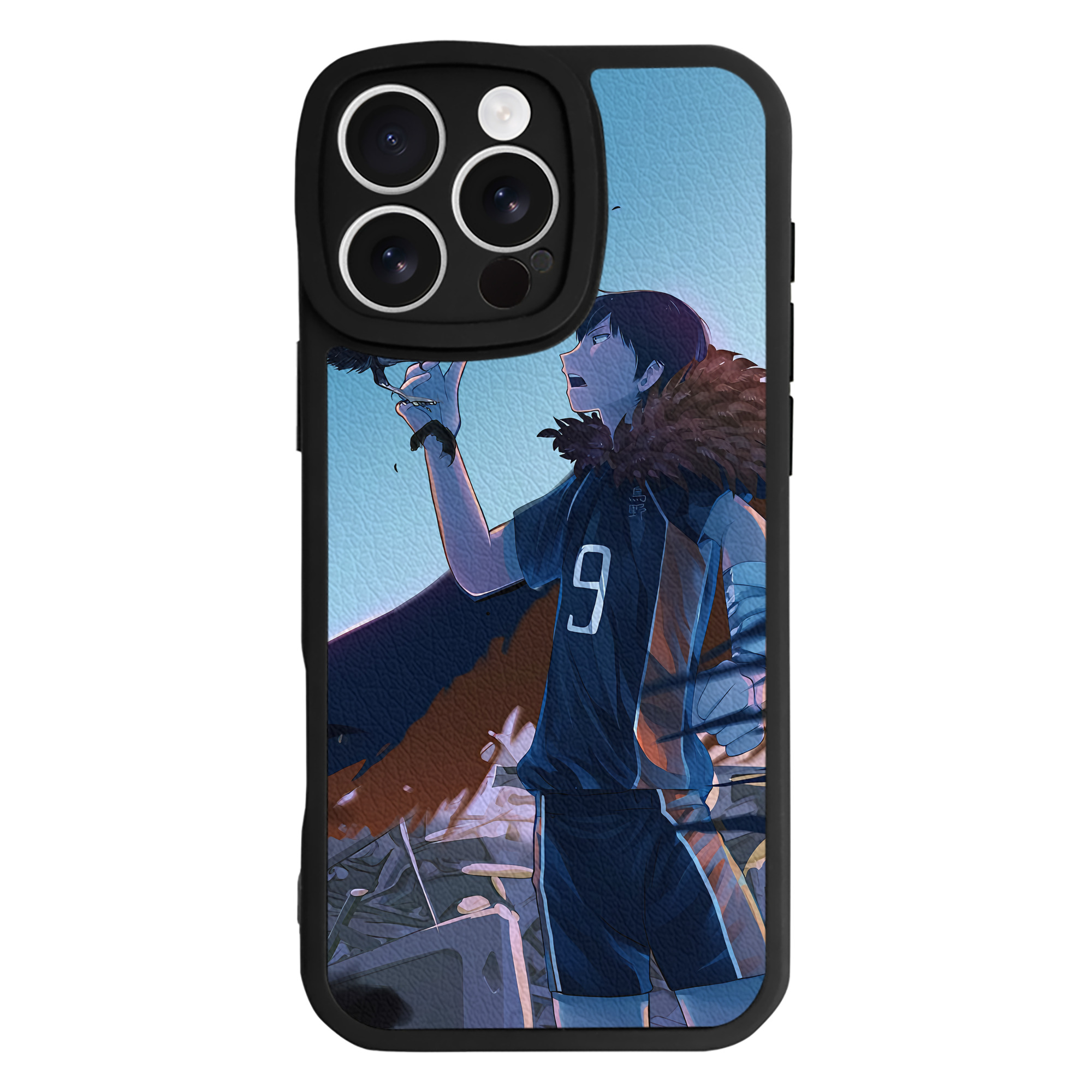 （画像用） ハイキュー!! Haikyu!! 【iPhone 16シリーズ対応】シリコンスマホケース（レザー調） 材質：シリコン